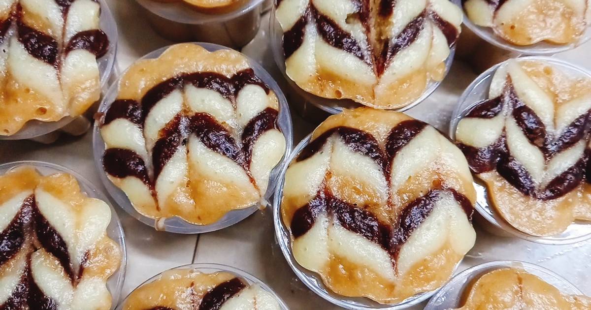 Bánh bông lan cà phê hấp