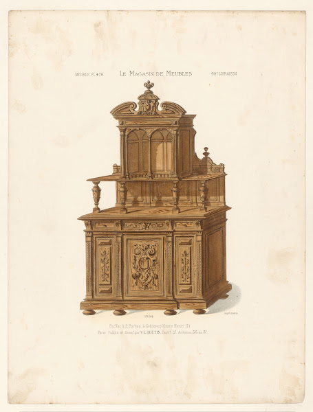 Buffet à 3 Portes à Credence Genre Henri II 1832   1904