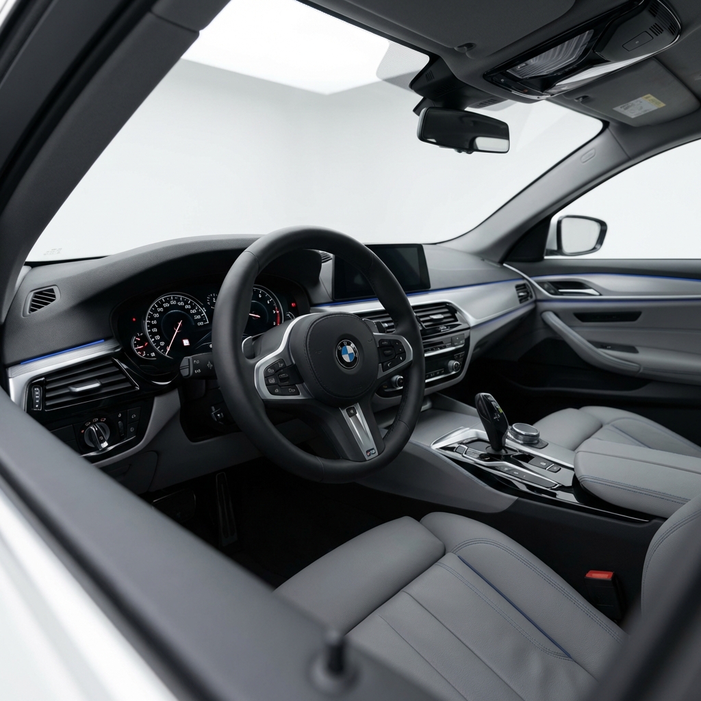 Minimalist full frame driver seat steering wheel and gauge cluster interior view emphasizing driving orientation lexus is350 f sport for sale