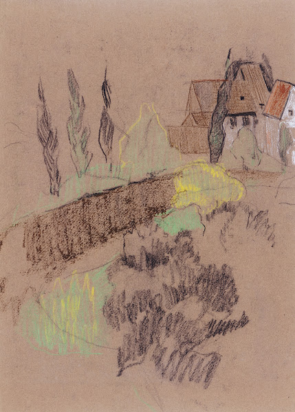 Landscape with Houses circa 1905 1910