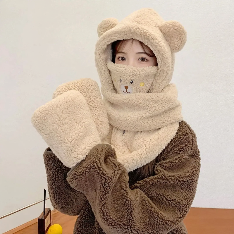 Winter-Set: Mütze, Schal und Handschuhe