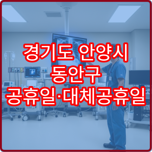 경기도 안양시 동안구 공휴일·대체공휴일 정신건강의학과 진료 병원 우울증 상담 가능