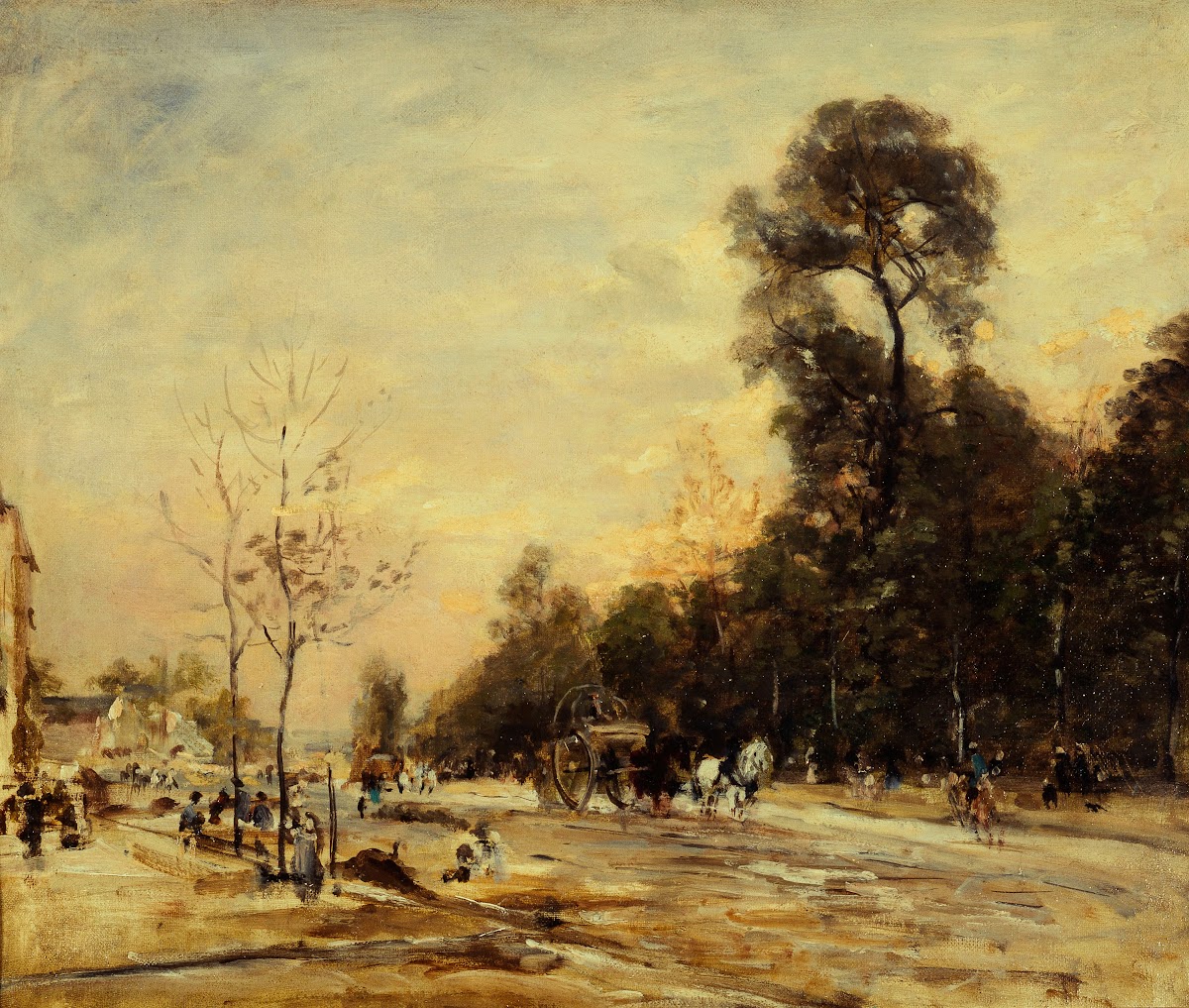 La route de la Révolte le soir 1890