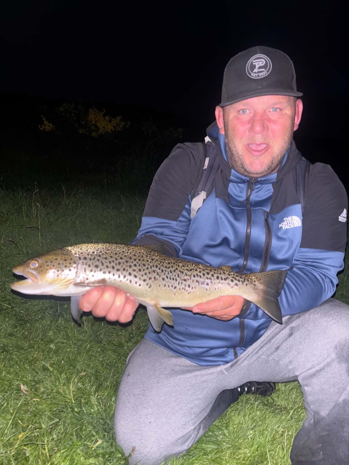 John Robertson with a Trout caught on a Rapala lure on an Aberdeenshire river