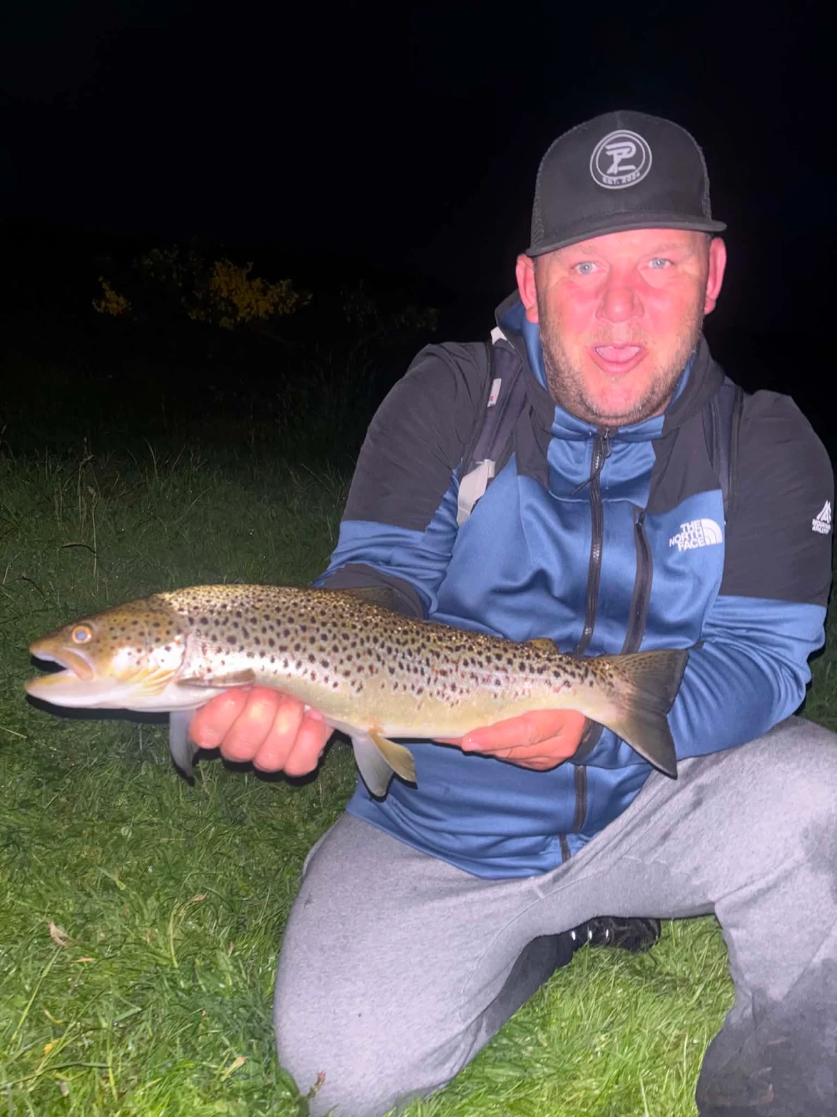 John Robertson with a Trout caught on a Rapala lure on an Aberdeenshire river