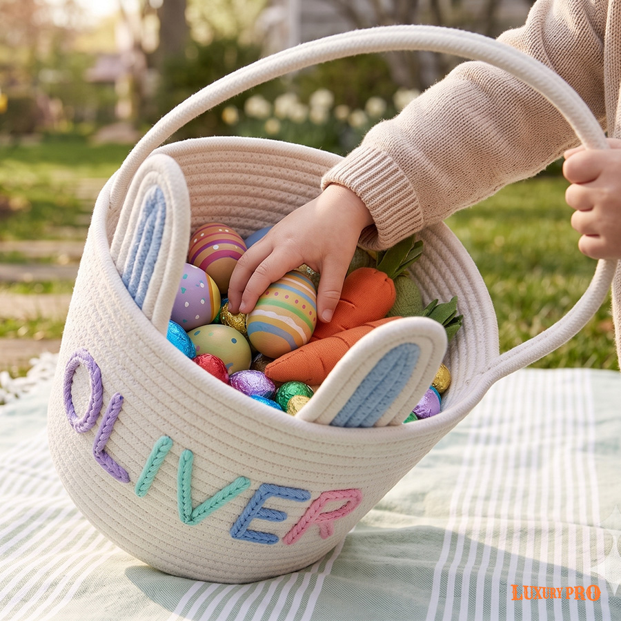 Rabbit Ear Hand Basket