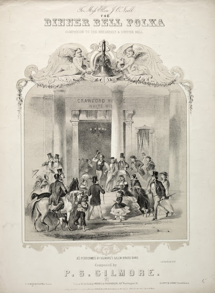 The Dinner Bell Polka  Sheet Music Cover c 1858