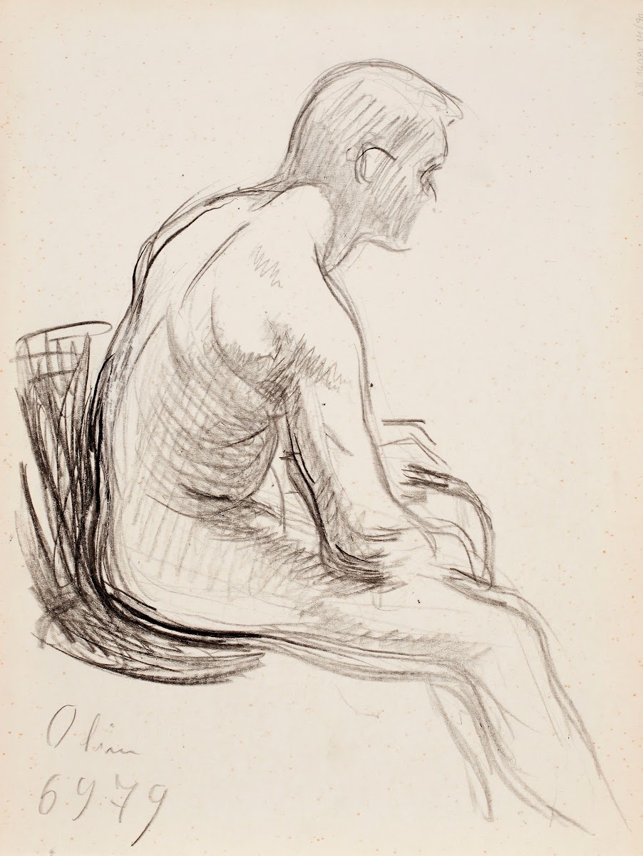 Istuva alaston mies 1908   1909