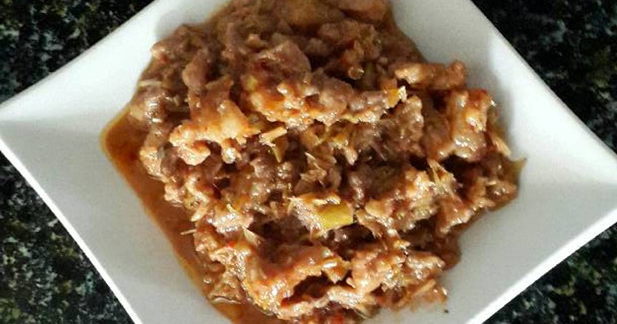 Mắm ruốc xào thịt