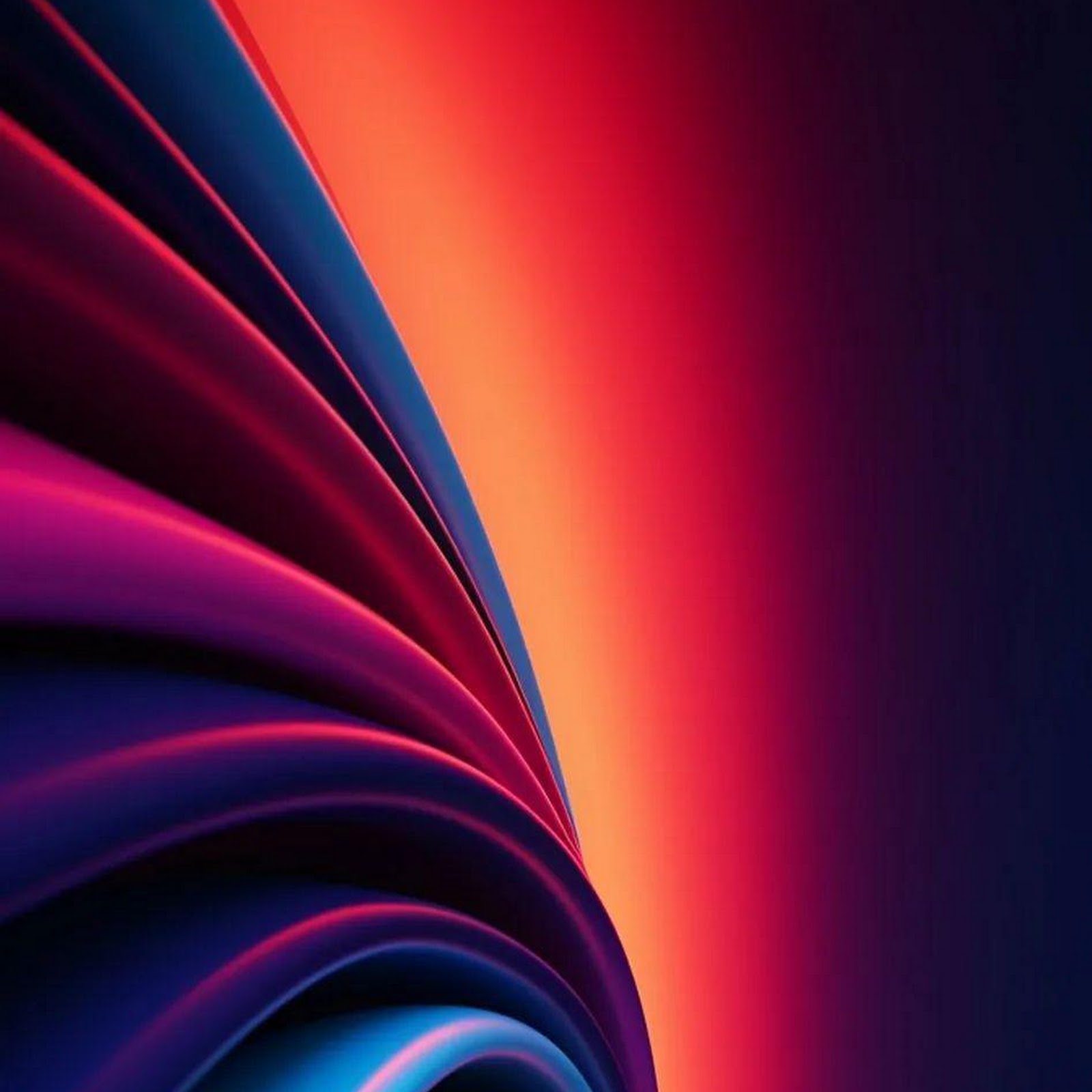 Download Vibrant Curved Ribbon Abstract iPhone