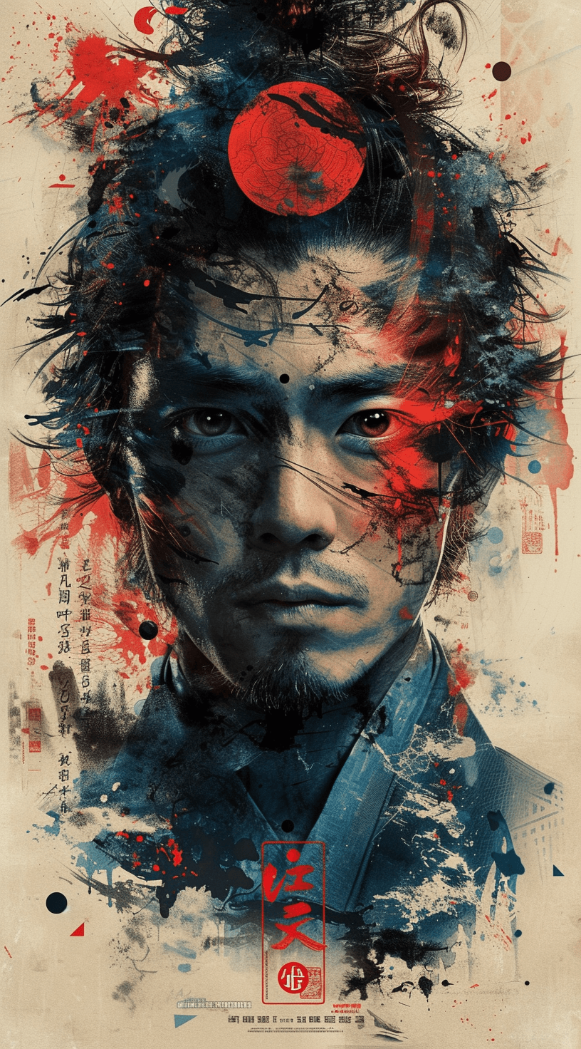 Jirafa en flores por el artista Retrato cinematográfico ultra detallado de