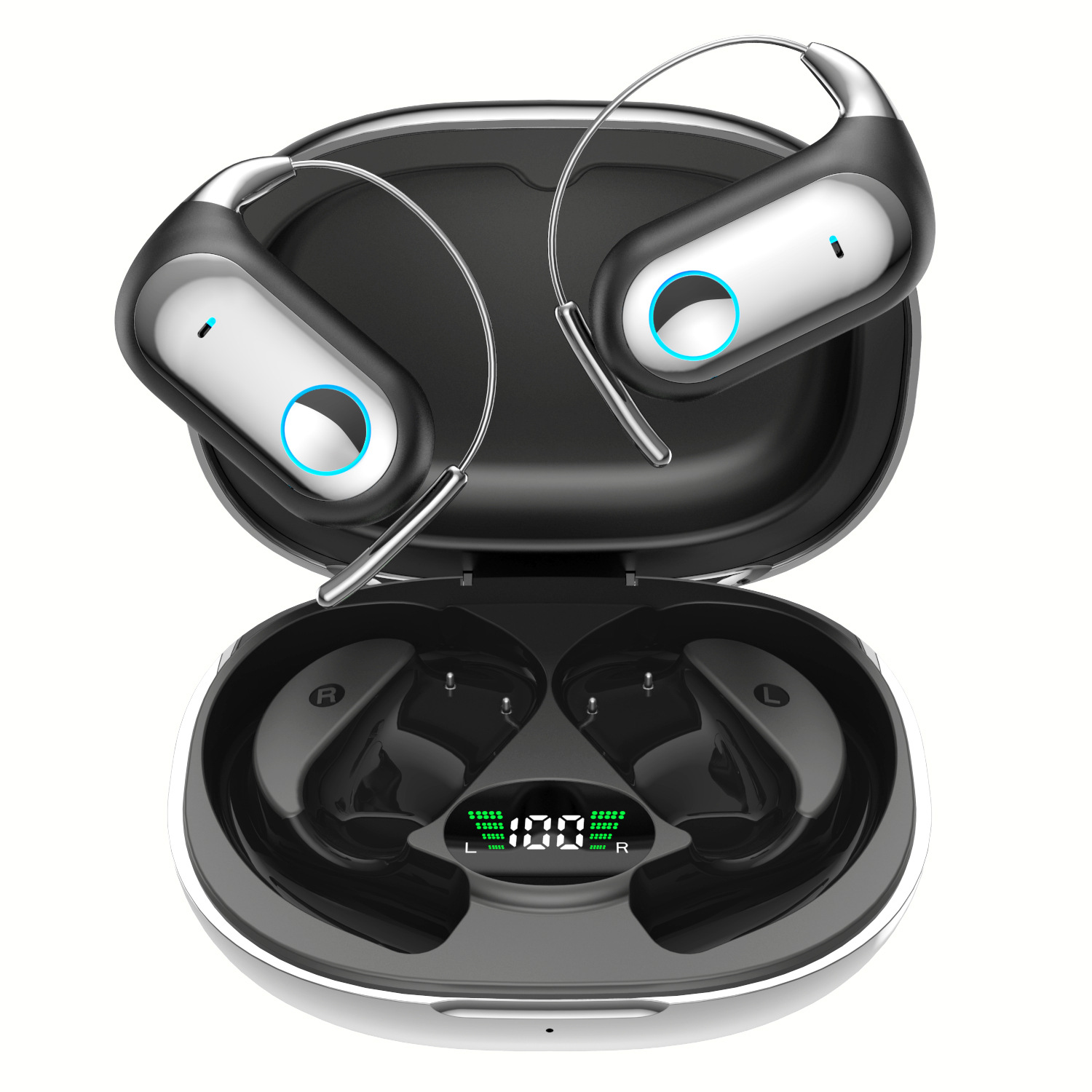 Bone conduction Bluetooth earbuds with real-time translation