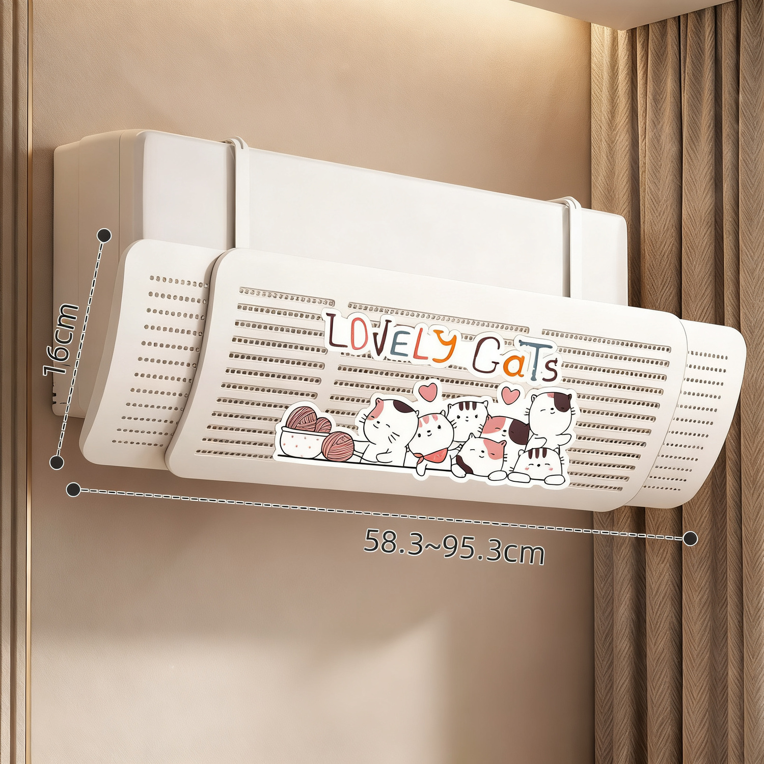 Air Conditioner Wind Deflector, universal, no installation