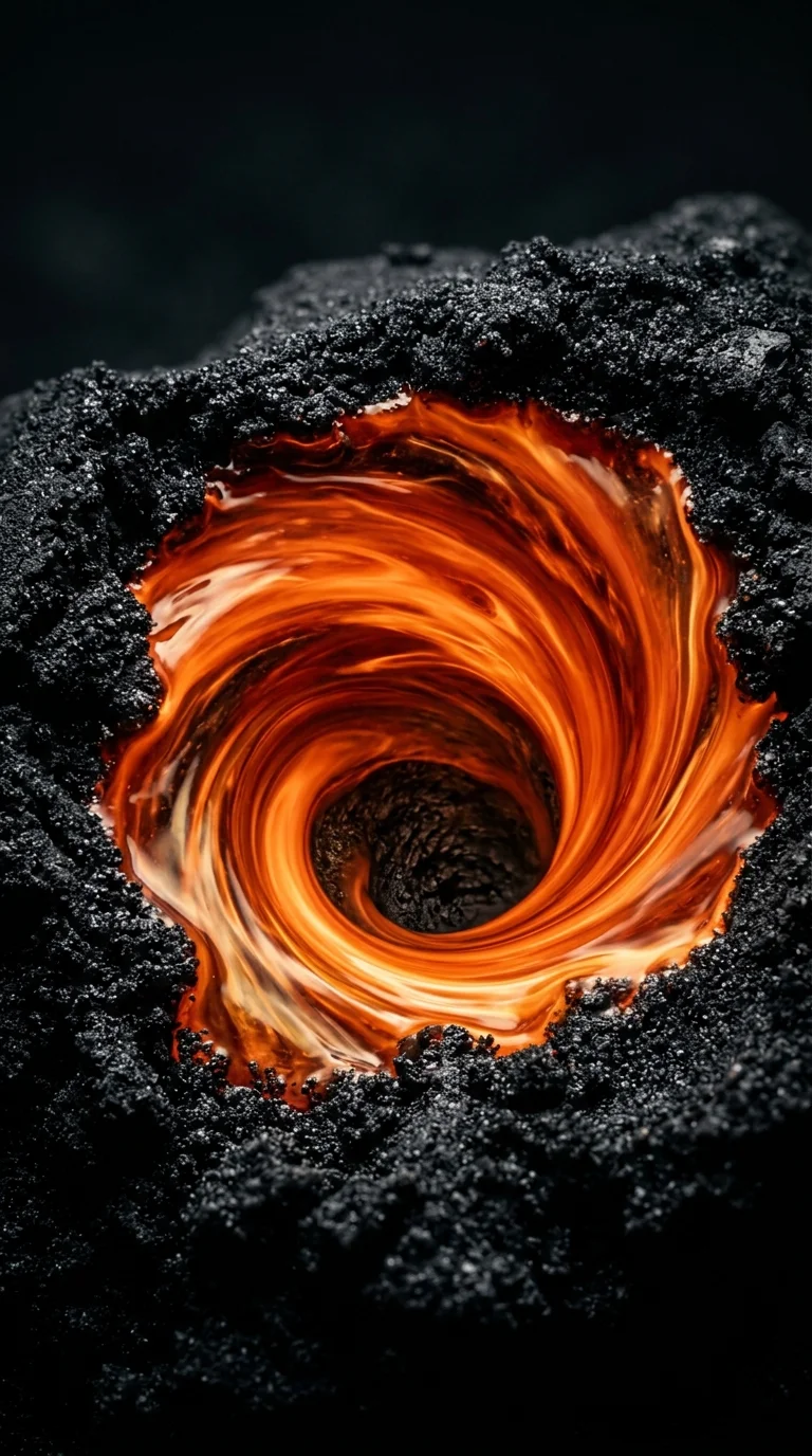 Macro Photography of Glowing Red Liquid and Dark Texture - Free 4K mobile Wallpaper