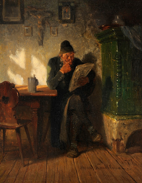 Zeitungslesender 1877