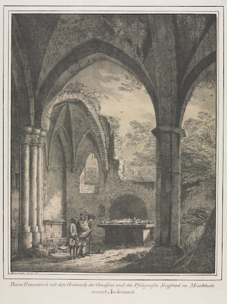 Ruins of the Church of the Virgin with the Tomb of Genevieve and Siegfried Count