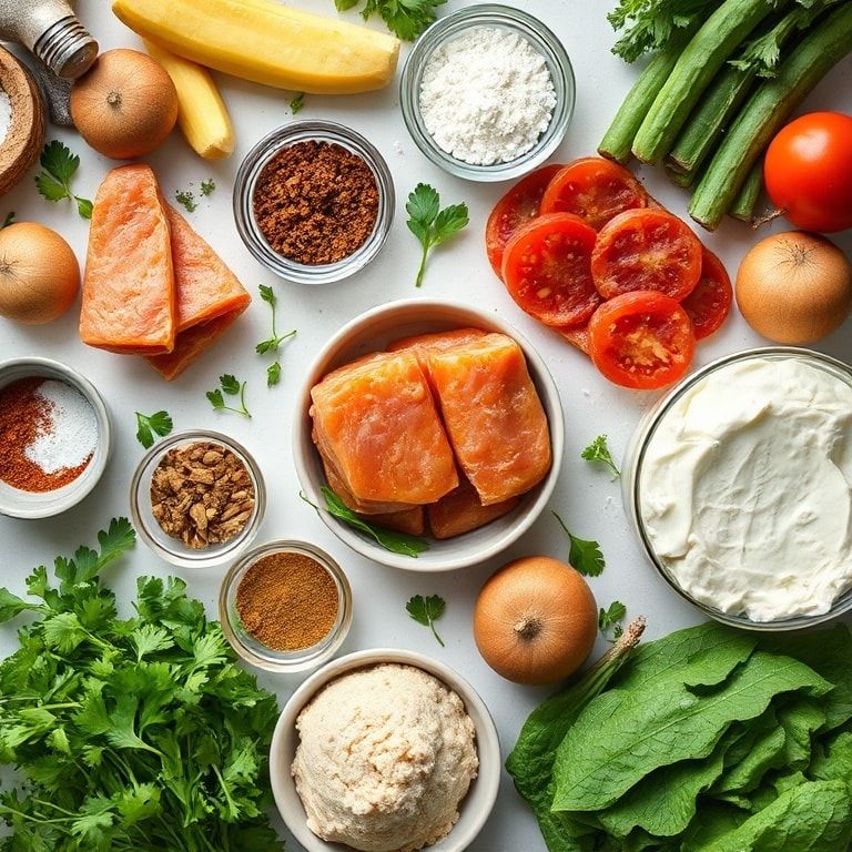 Ingredients for Quick & easy Healthy Breakfast Bars packed with wholesome ingredients – 30‑Minute Power Breakfast