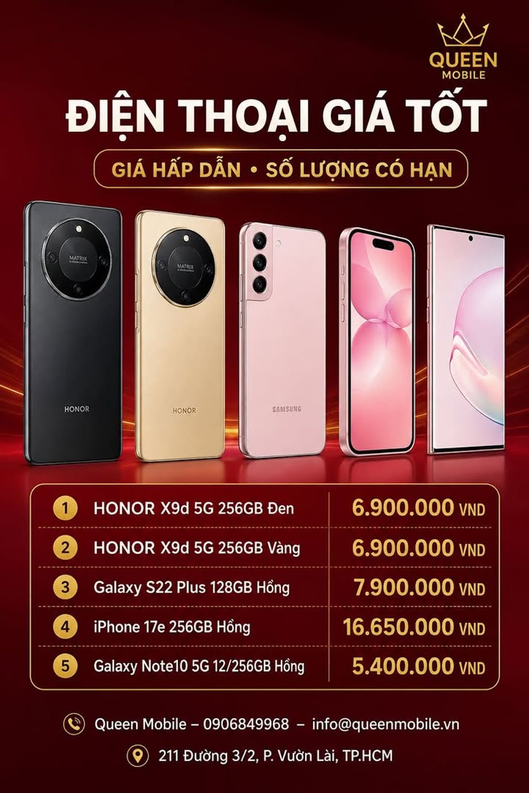 BẢNG GIÁ ĐIỆN THOẠI ĐANG BÁN TẠI QUEEN MOBILE 

#QueenMobile #ĐiệnThoạiGiáTốt #H...