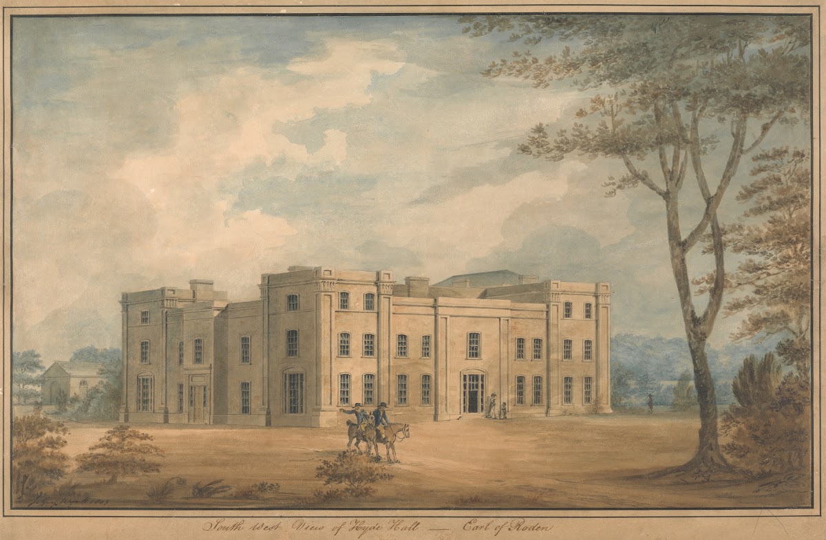 Hyde Hall Hertfordshire Perspective View 1803