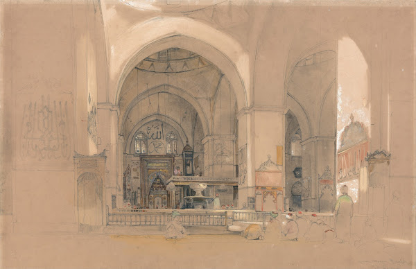 Interior of the Great Mosque Ulucami Bursa Turkey
