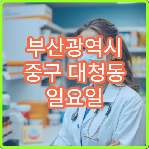 부산광역시 중구 대청동 일요일 소아 발열 설사 소아과 진료 가능한 곳 정리