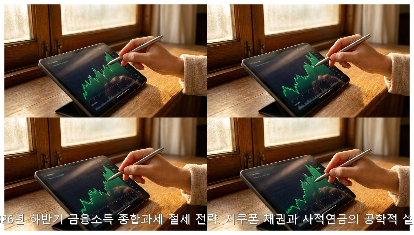 2026년 하반기 금융소득 종합과세 절세 전략: 저쿠폰 채권과 사적연금의 공학적 설계 핵심 안내 및 분석 인포그래픽 (3)