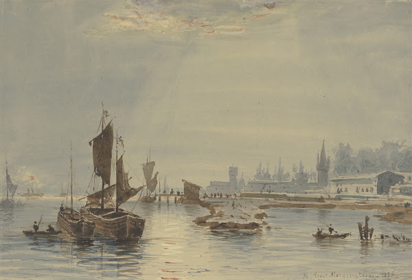 At the port of Mainz 1876