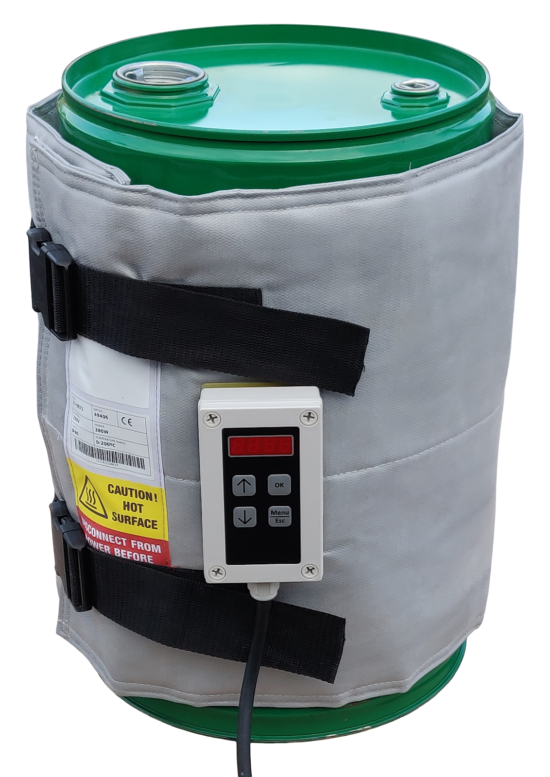 Hogetemperatuur vatverwarmer 25-30L (0-200°C) – 380W