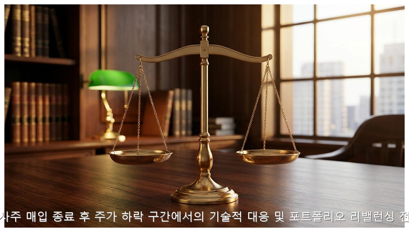 자사주 매입 종료 후 주가 하락 대응 및 포트폴리오 전략 핵심 안내 및 분석 인포그래픽 (4)