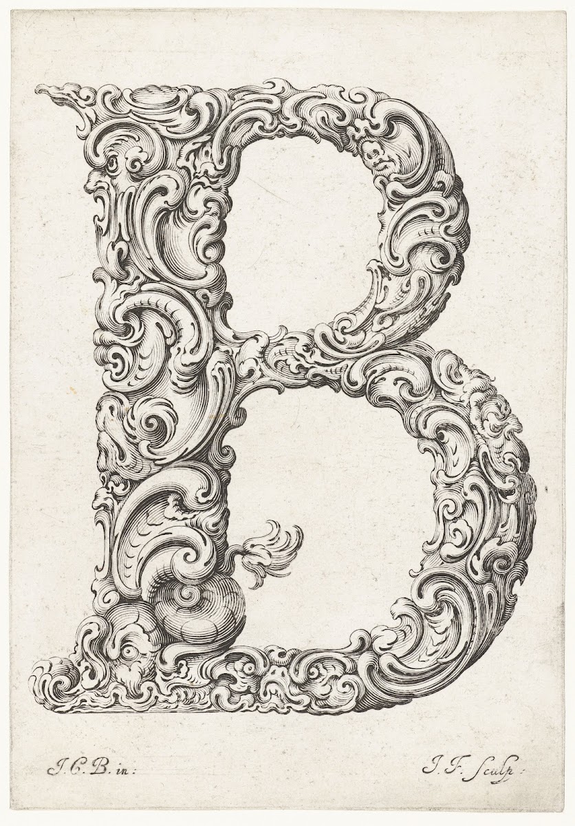 Letter B 1645 1650