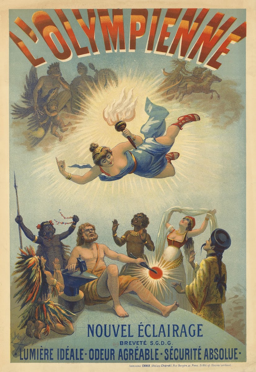LOlympienne nouvel éclairage lumière idéale odeur agréable sécurité absolue 1897