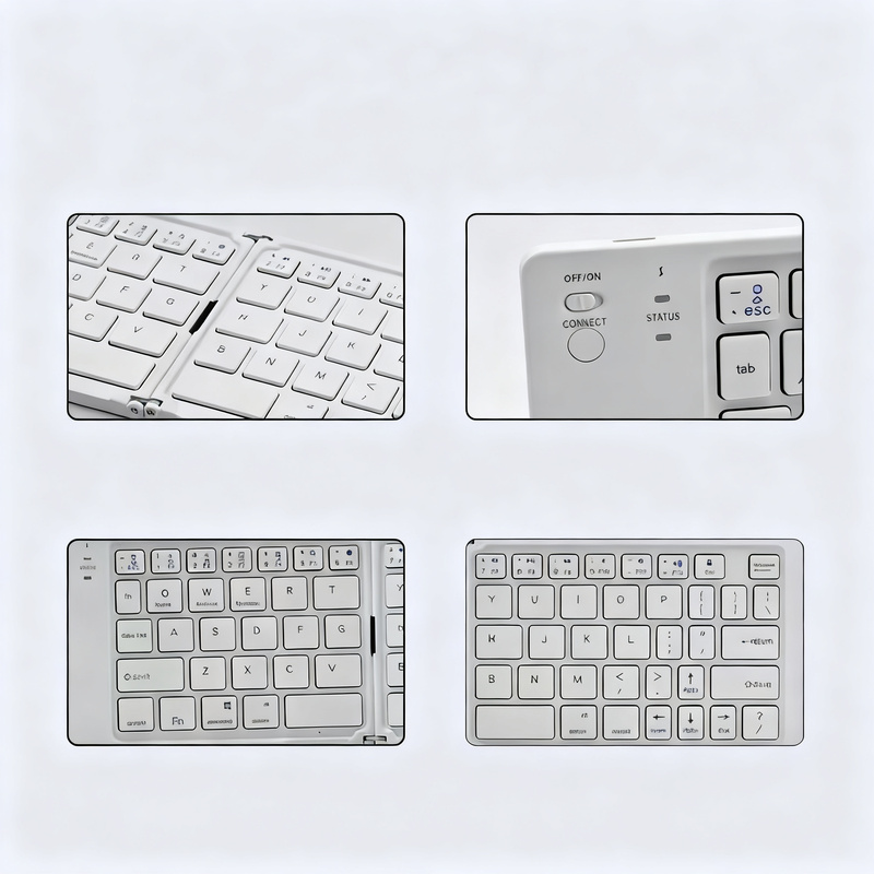 Bluetooth Folding Keyboard, Portable and Waterproof