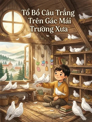 Bìa truyện Tổ Bồ Câu Trắng Trên Gác Mái Trường Xưa