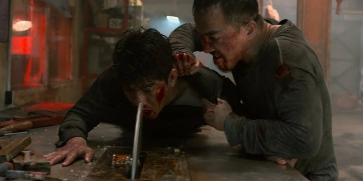 Neon-lit brutal action