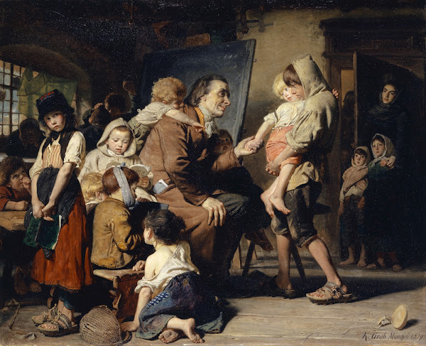 Pestalozzi With The Orphans Of Stans 1879