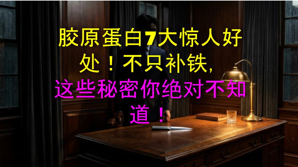胶原蛋白7大惊人好处！不只补铁，这些秘密你绝对不知道！