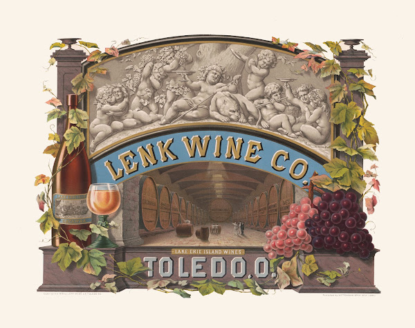 Lenk Wine Co Lake Erie island wines Toledo O 1878