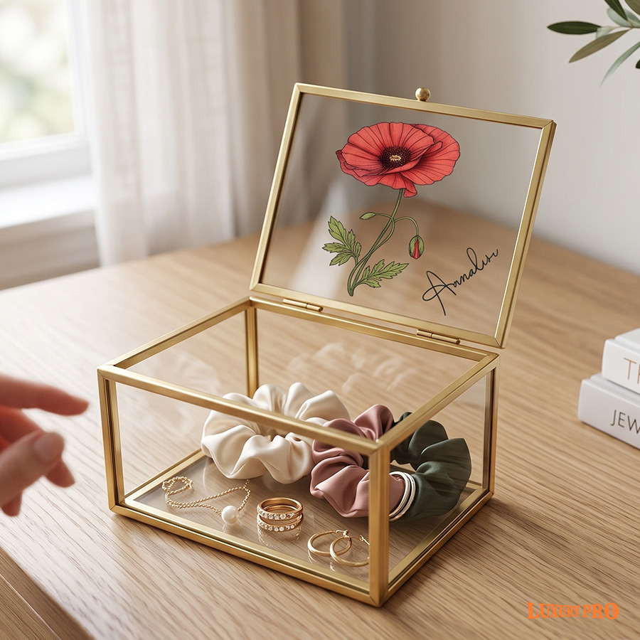 Glass Jewelry Box