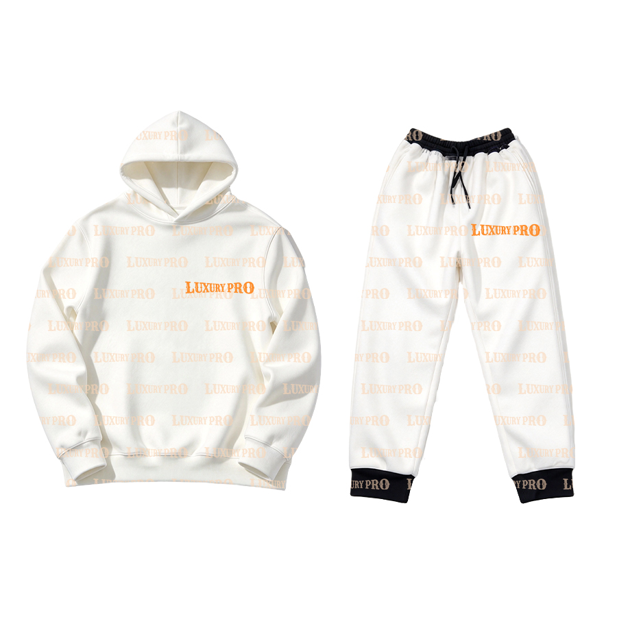AOP Full Print Double Hood Hoodie - 320G + Full Print Sweatpants - 300G