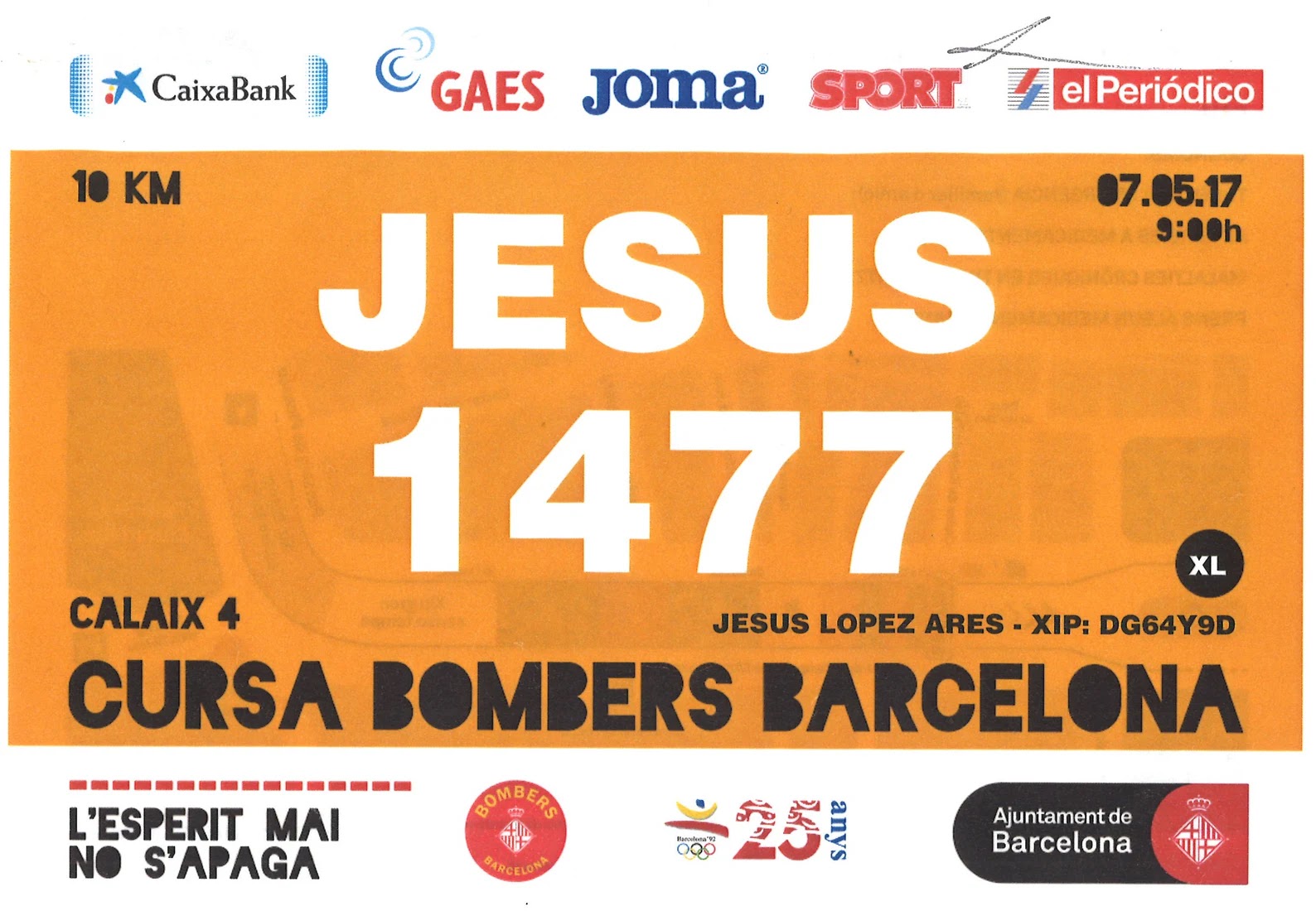 Dorsal de Cursa Bombers
