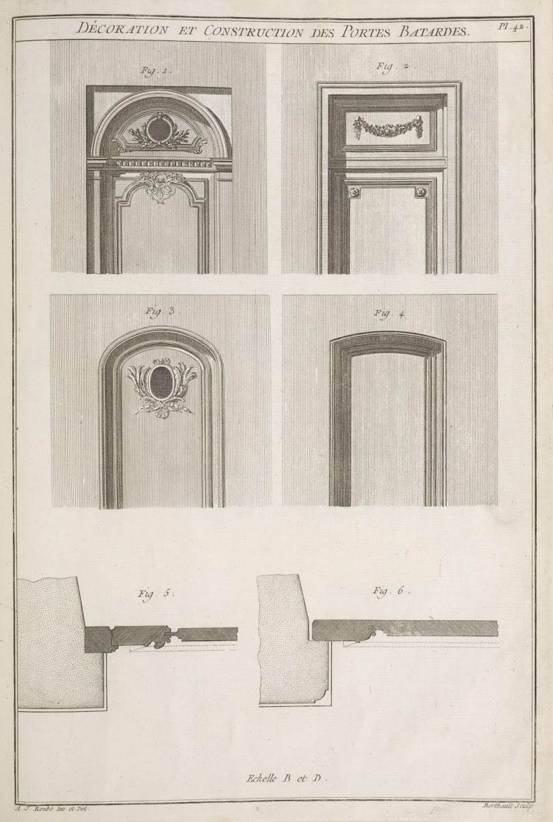 Décoration et construction des portes batardes 1769 1774