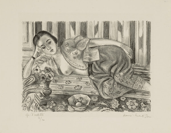 Odalisque à la culotte de satin rouge 1925