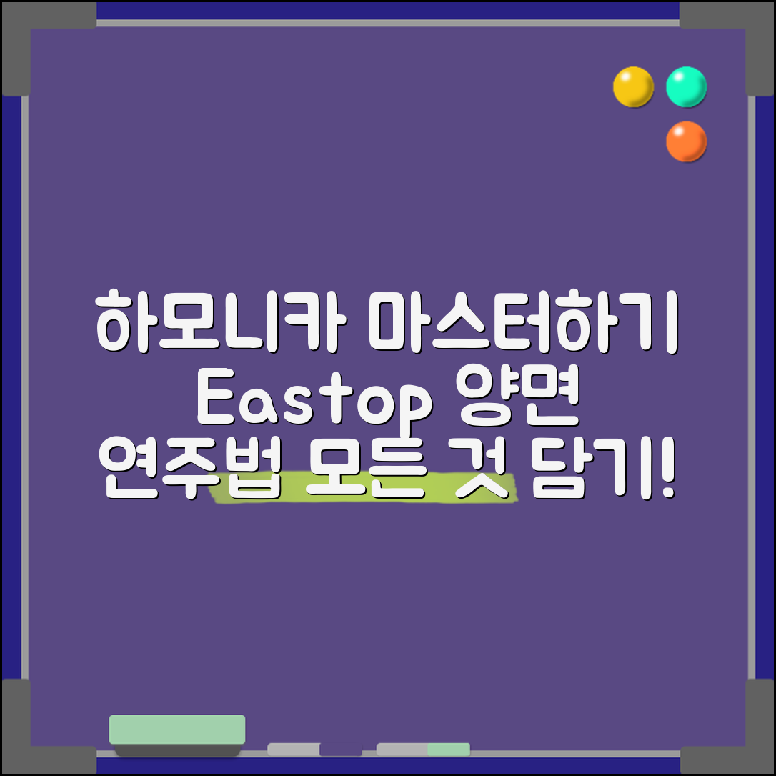 eastop 양면 하모니카 마스터하기: 연주의 모든 것