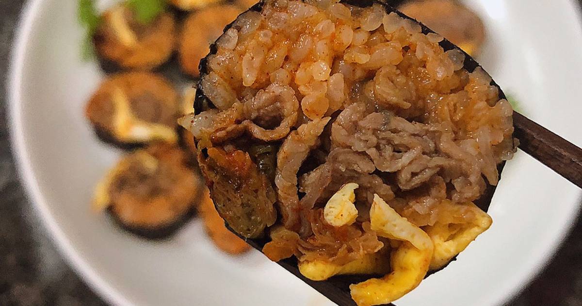 Kimbap kim chi