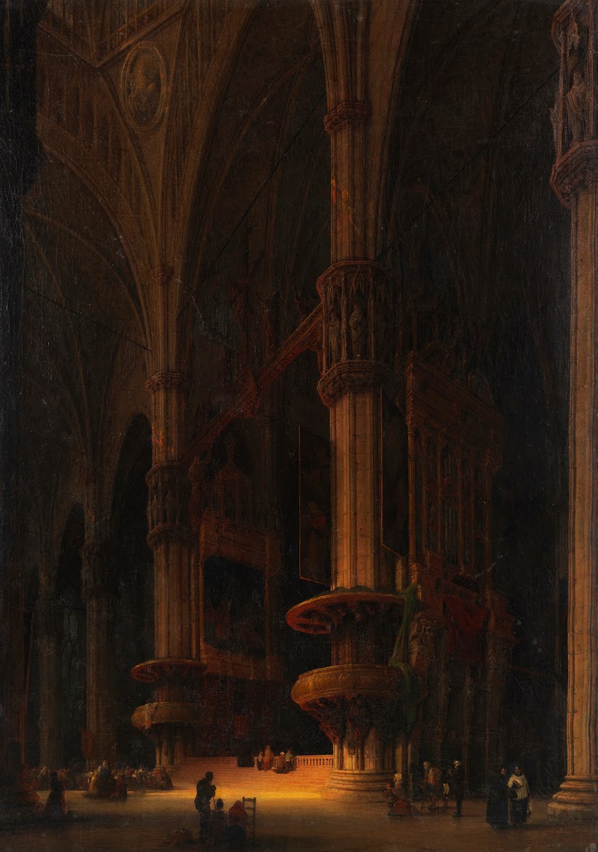 Das Innere des Doms zu Mailand ca 1858