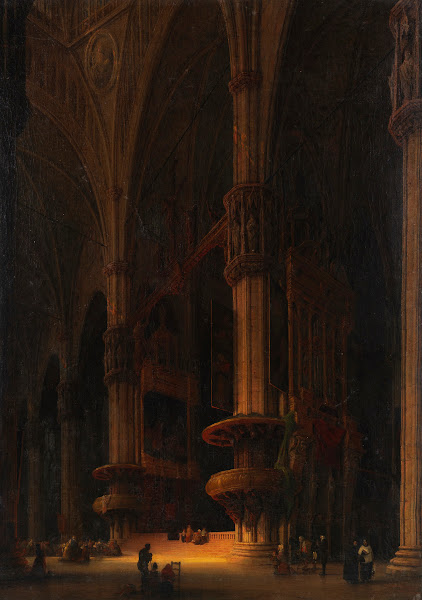 Das Innere des Doms zu Mailand ca 1858