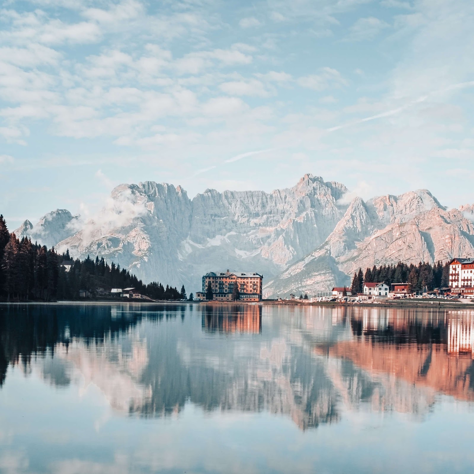 Download Reflection, Landscape, Art, Cloud, Water 4K iPhone