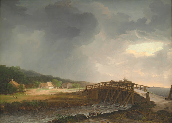The Bridge across Tryggevælde River with a View of Køge Zealand 1813  1816