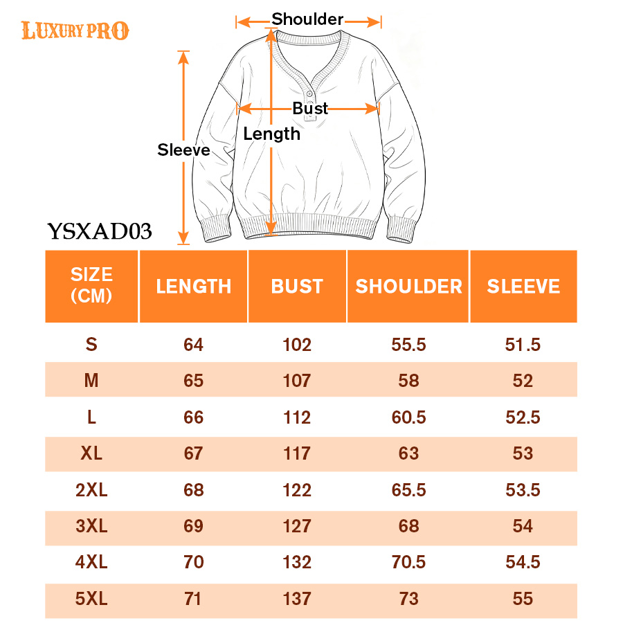 AOP YSXAD03‑Button Sweater