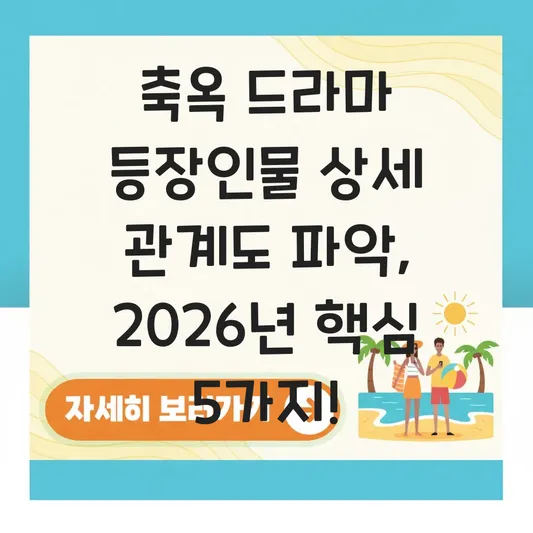 축옥 드라마 등장인물 상세 관계도 파악